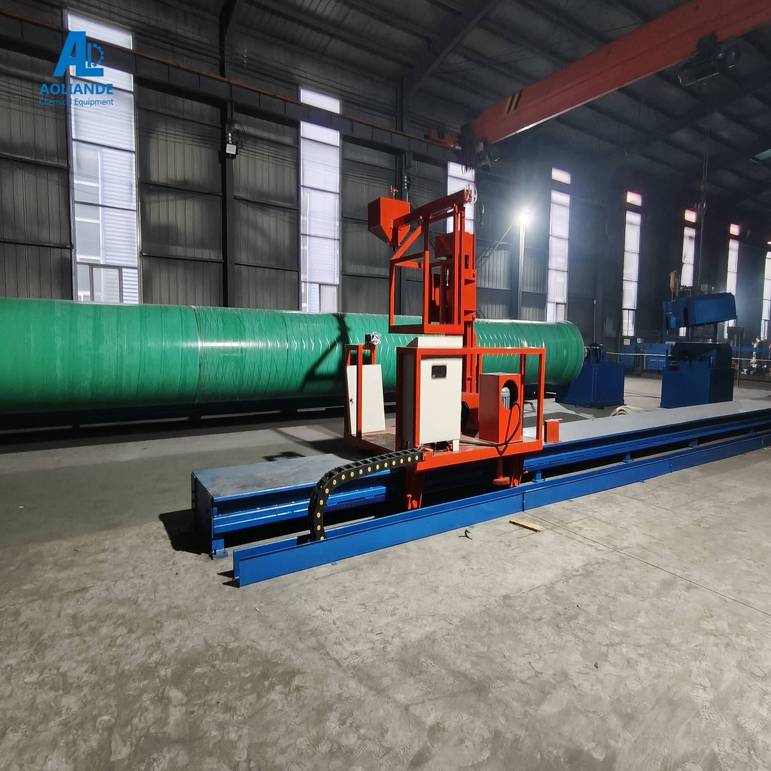 Discontinued Fiberglass Filament Winding Machine for FRP/GRP Pipe Production - Image 2